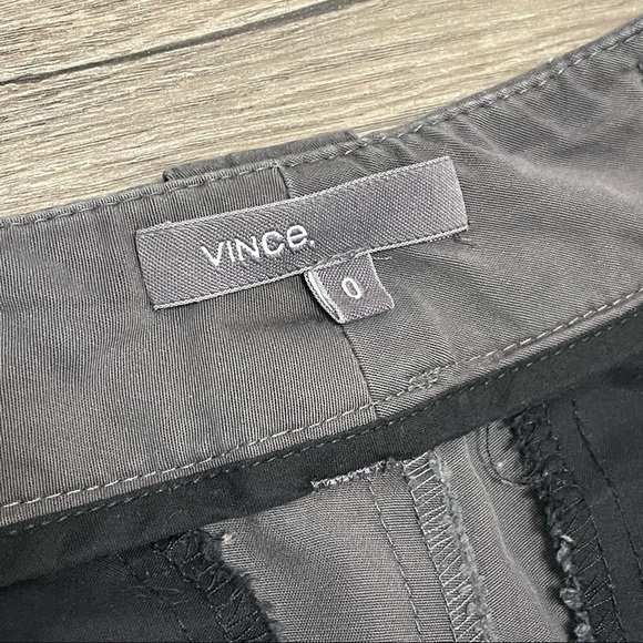 Vince Flat Front Chino Tapered Ankle Pants Khaki Gray Size 0. - Picture 5 of 9